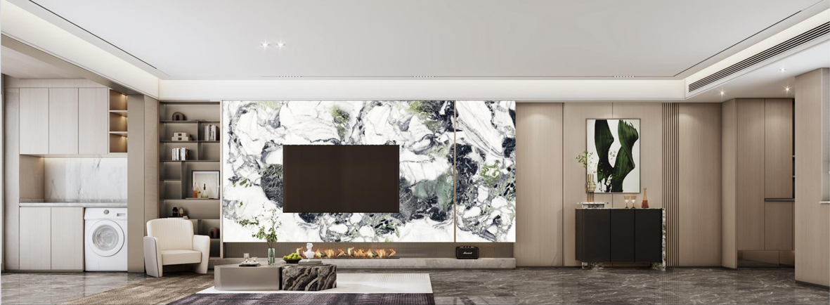 淮北华松房地产有限公司蘭墅香汐样板间装饰工程(图2)