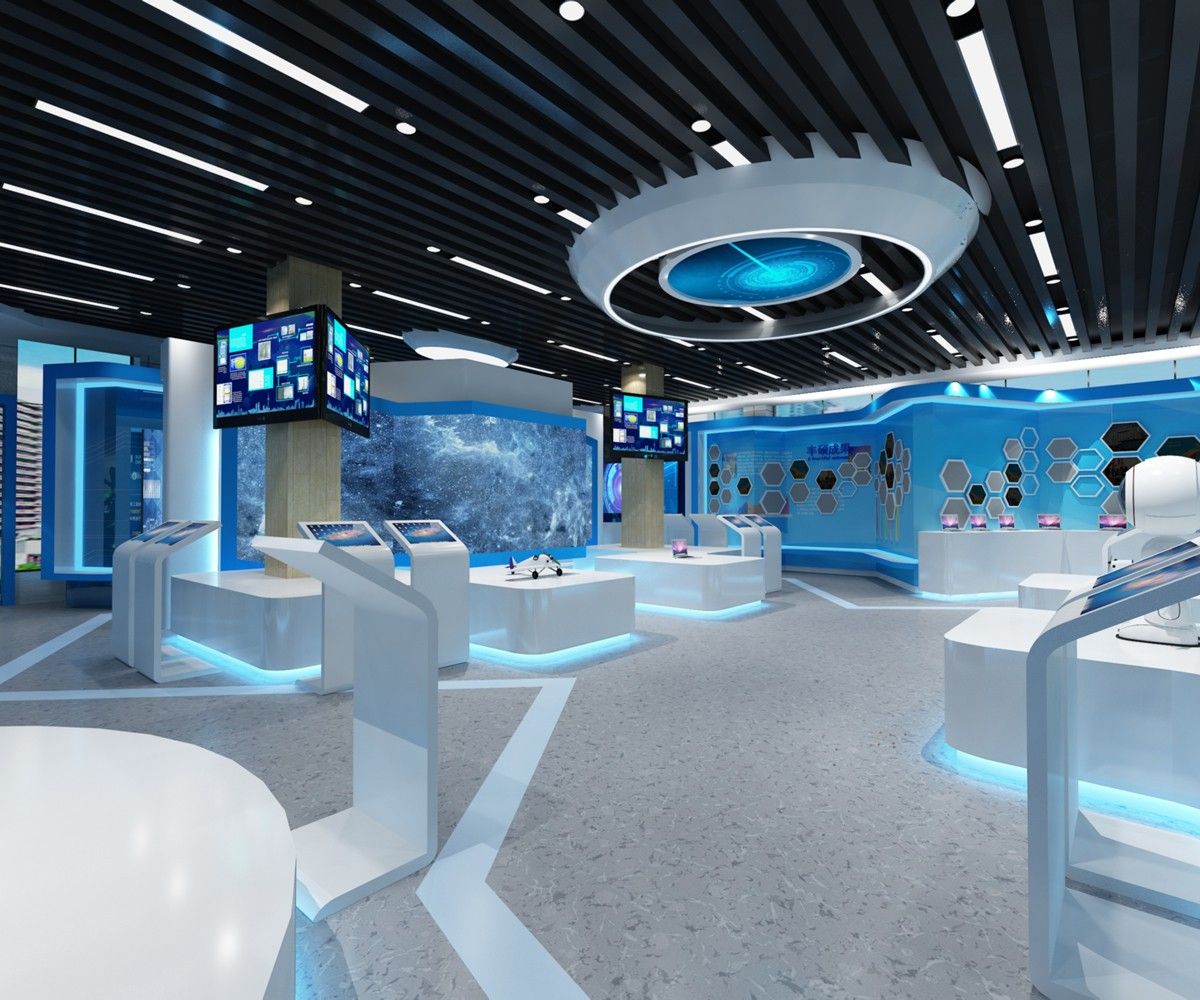 阜阳复创科技500m²科技风展厅装修设计项目(图3)