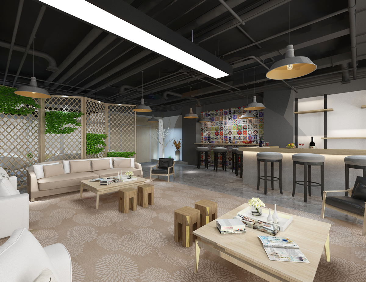 安徽国科2500平工业风办公空间装修项目(图3)