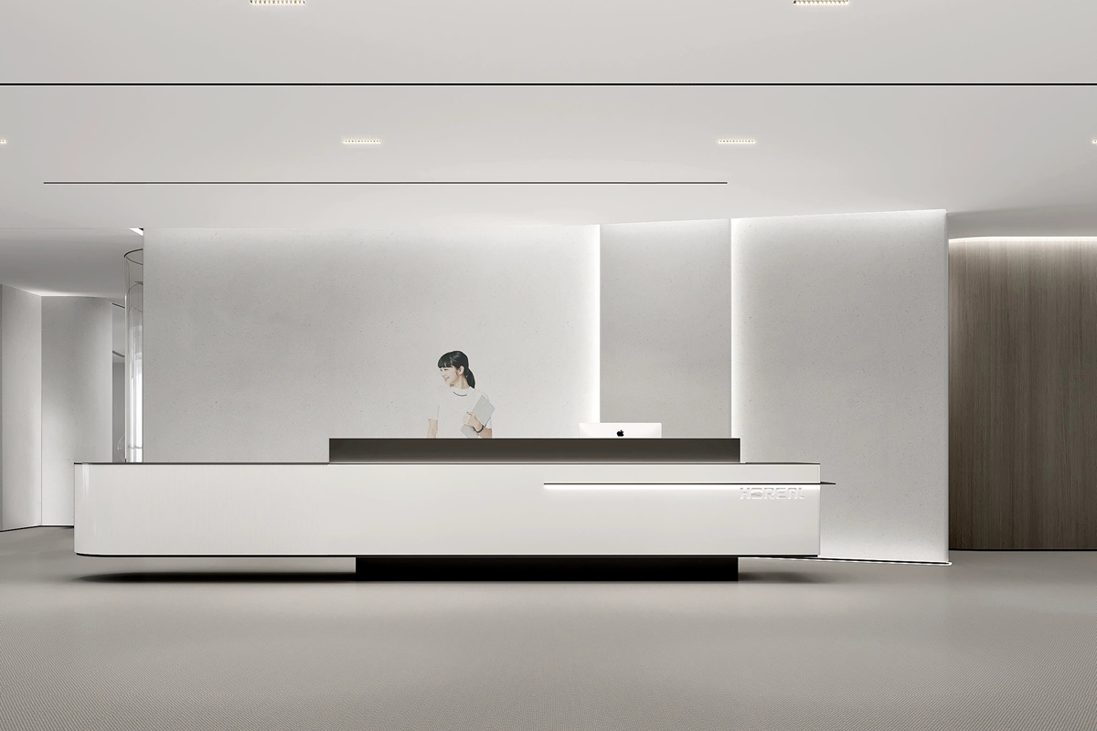 安然燃气极简风办公室装修设计项目(图1)