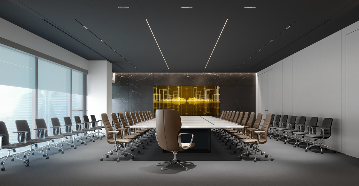 安然燃气极简风办公室装修设计项目(图5)