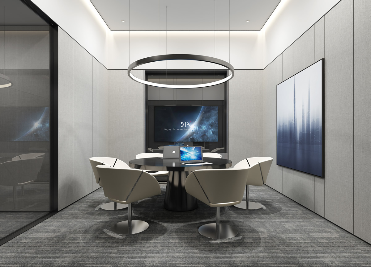 安徽永昌新材料3400平极简风办公楼装修(图5)