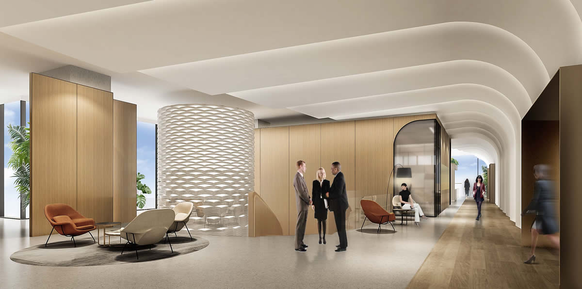 中天科技7000平办公楼装修设计项目(图2)