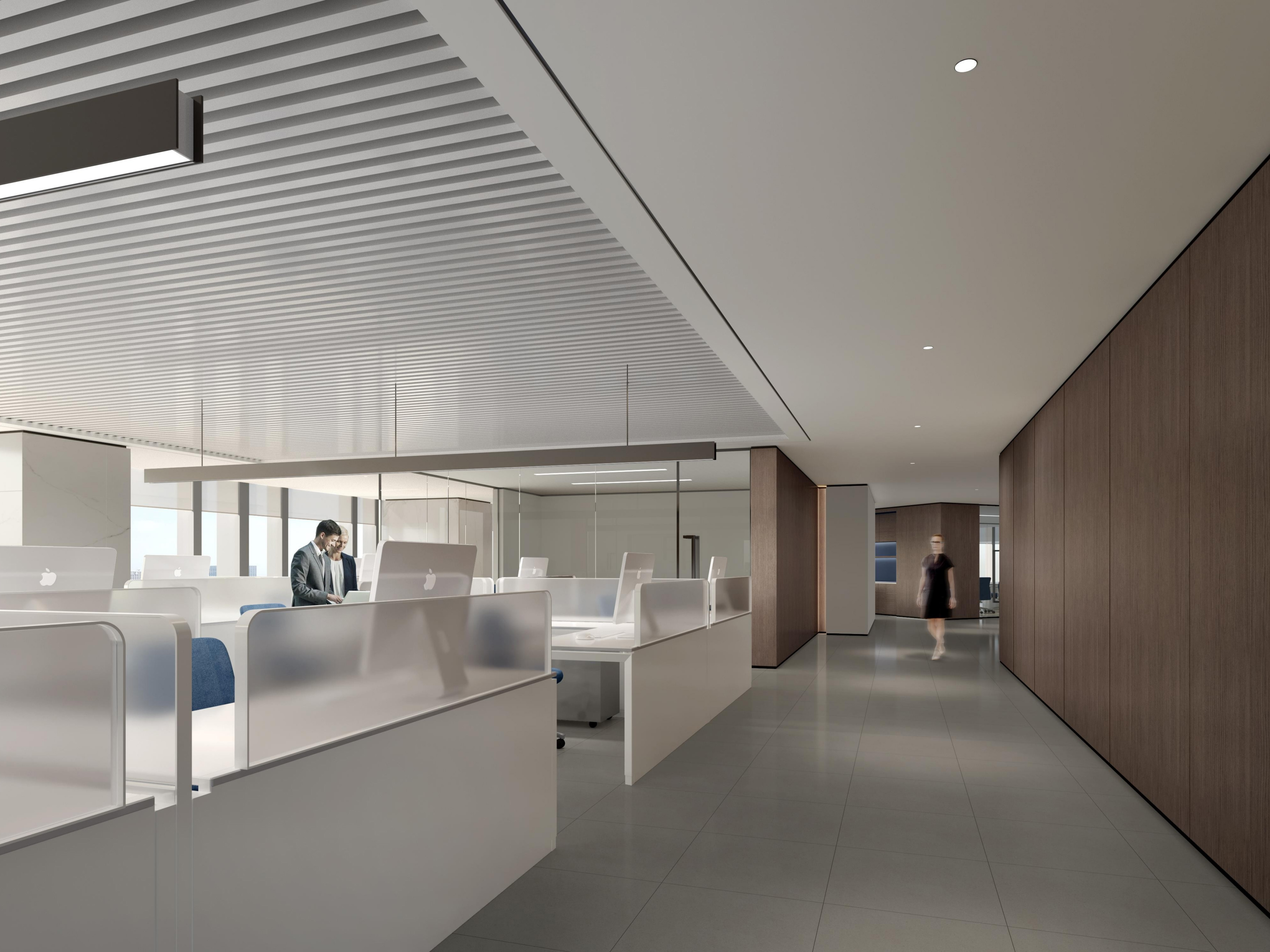 芜湖2000平方现代简约风办公室装修设计项目(图4)