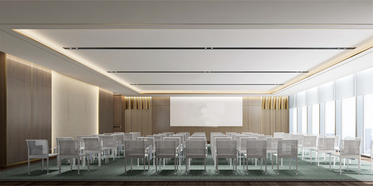宣城泾县皖新机电总部会议室、接待室装修案例(图1)