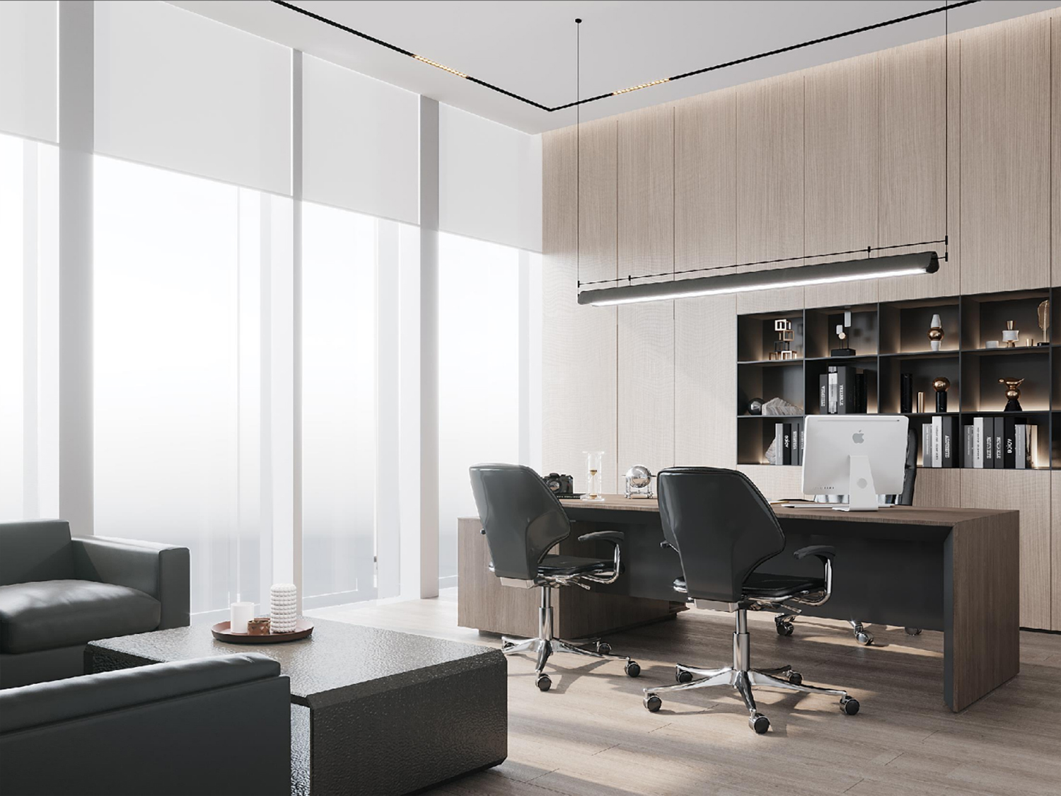 合肥祥源广场2000平方科技公司办公室装修案例(图4)