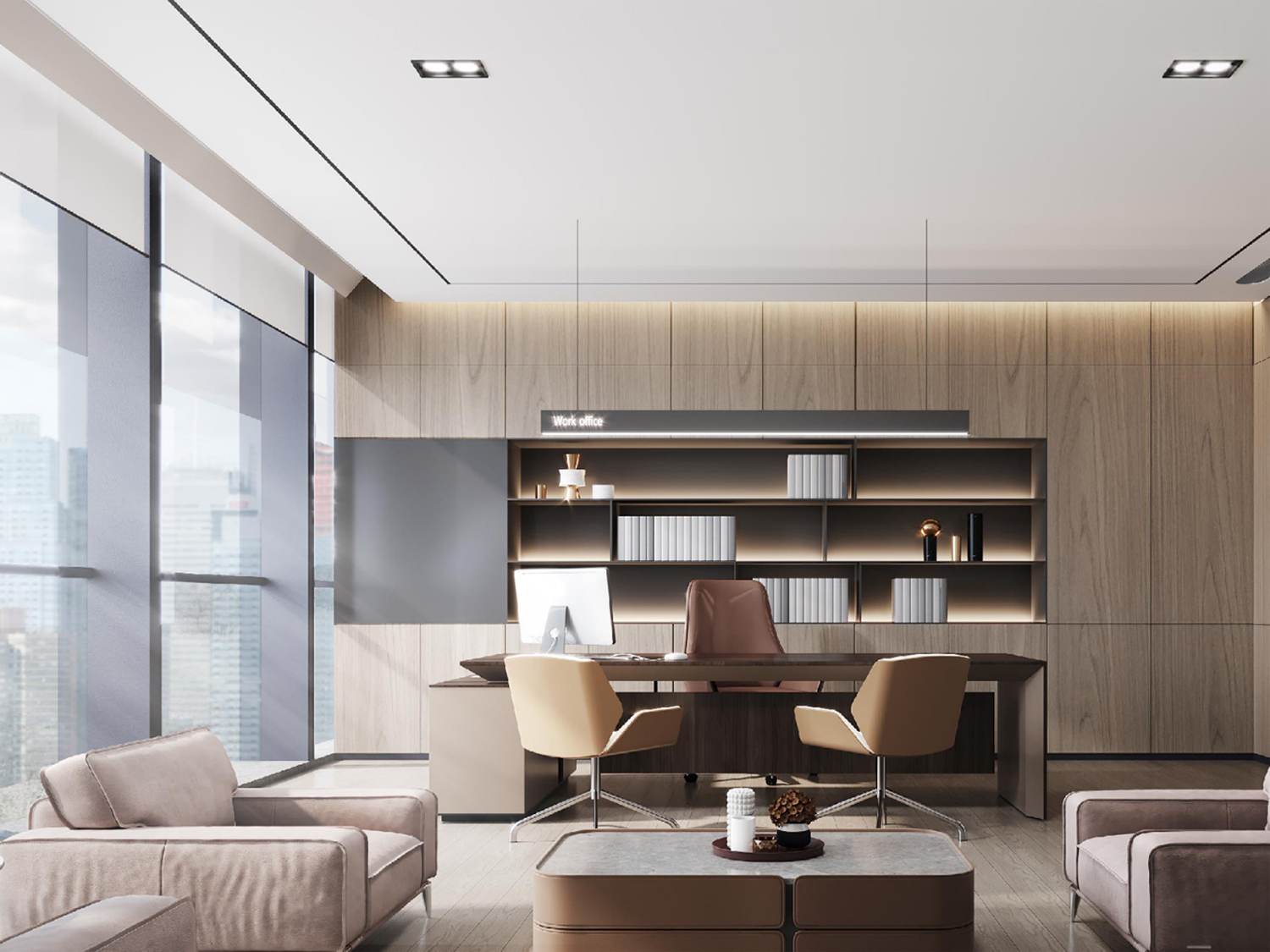 合肥祥源广场2000平方科技公司办公室装修案例(图5)