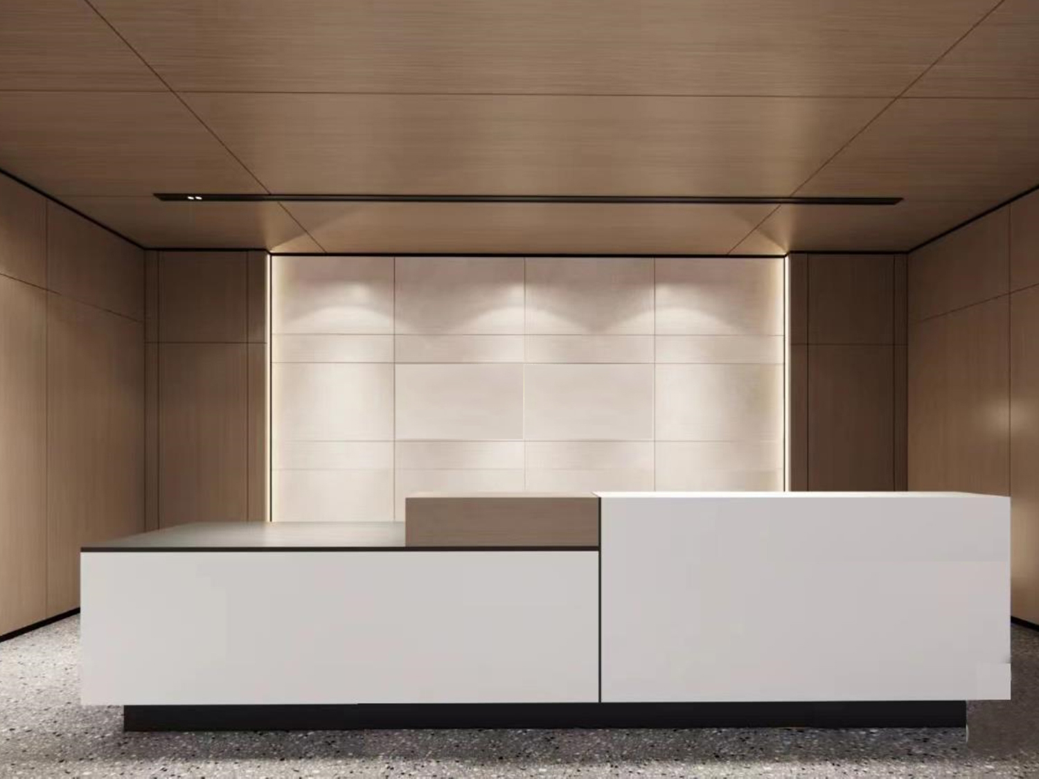 合肥金保大厦沃龙新办公室装修设计案例(图1)