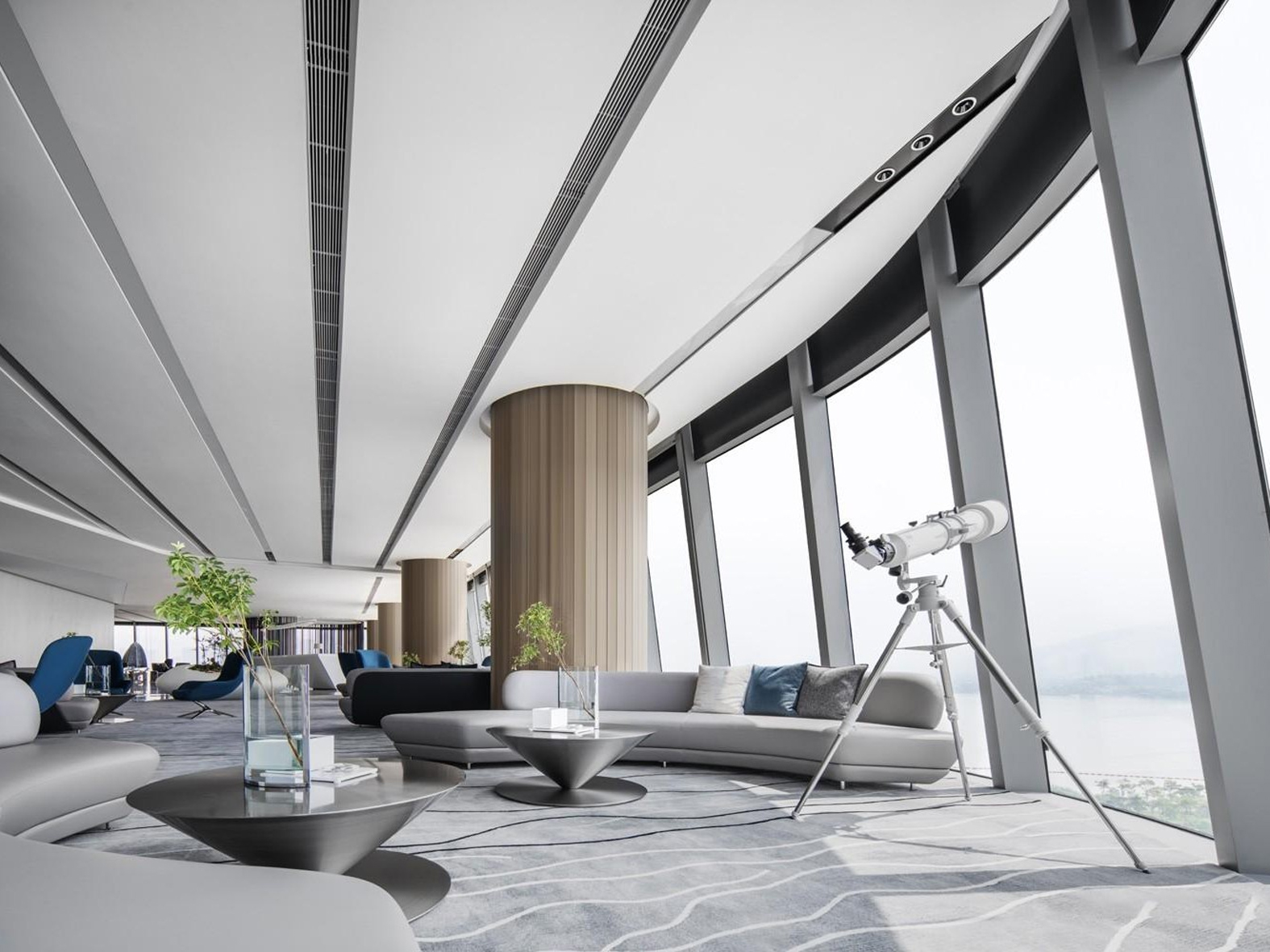 芜湖1900平方现代风办公室装修设计案例(图2)