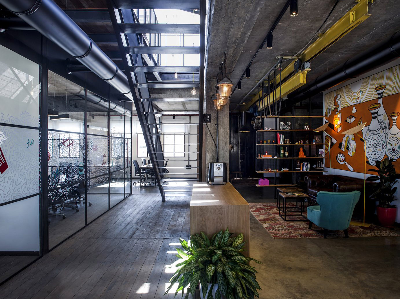 1800平方工业风办公室装修设计项目(图2)
