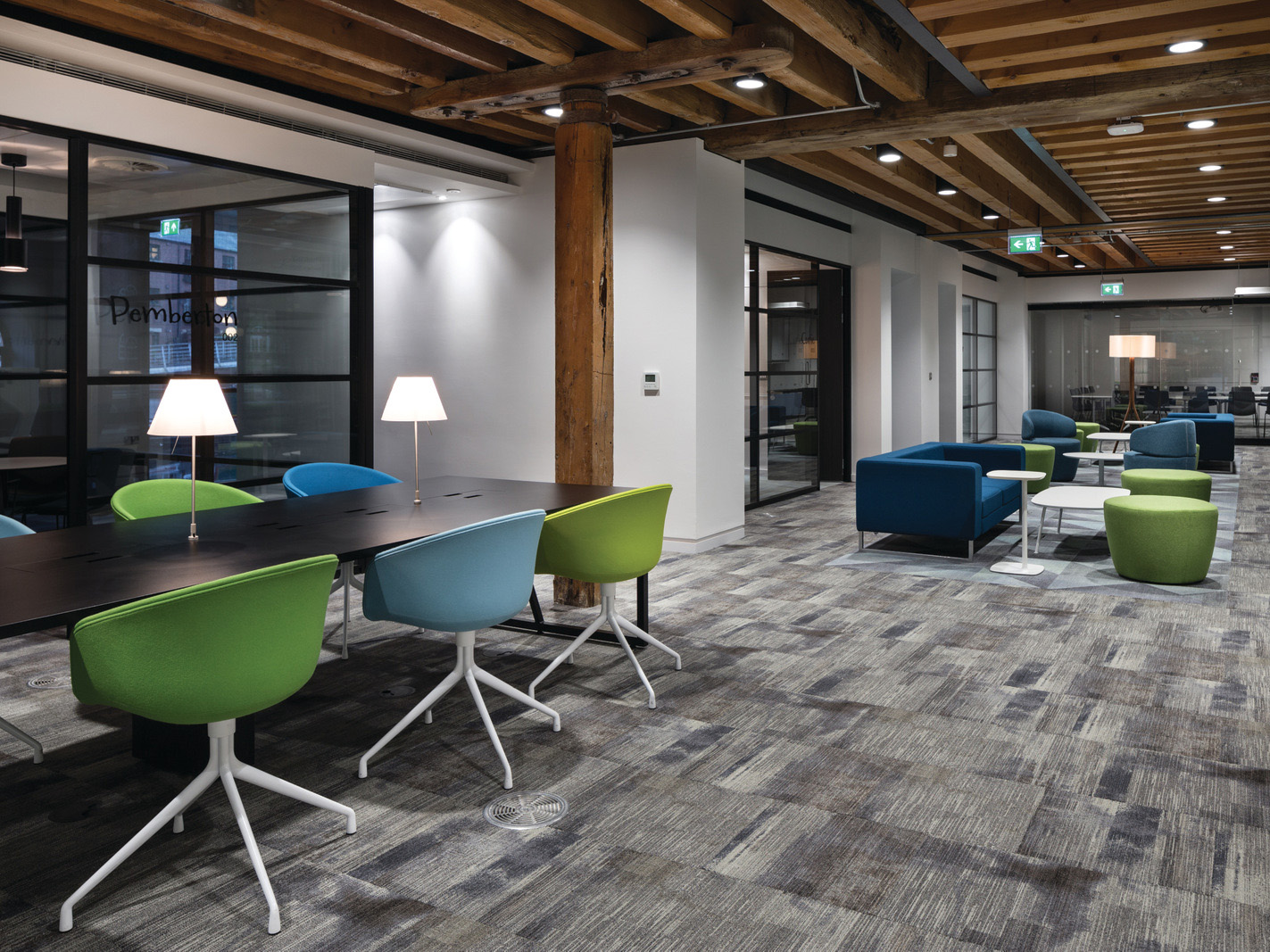 合肥政务区1800平方创意办公室装修设计项目案例分析(图2)