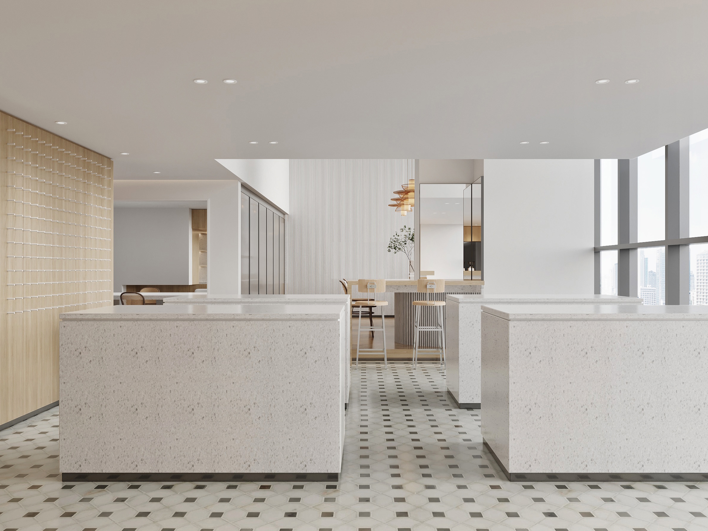 合肥高新区1800平方简约风办公室装修设计项目(图1)