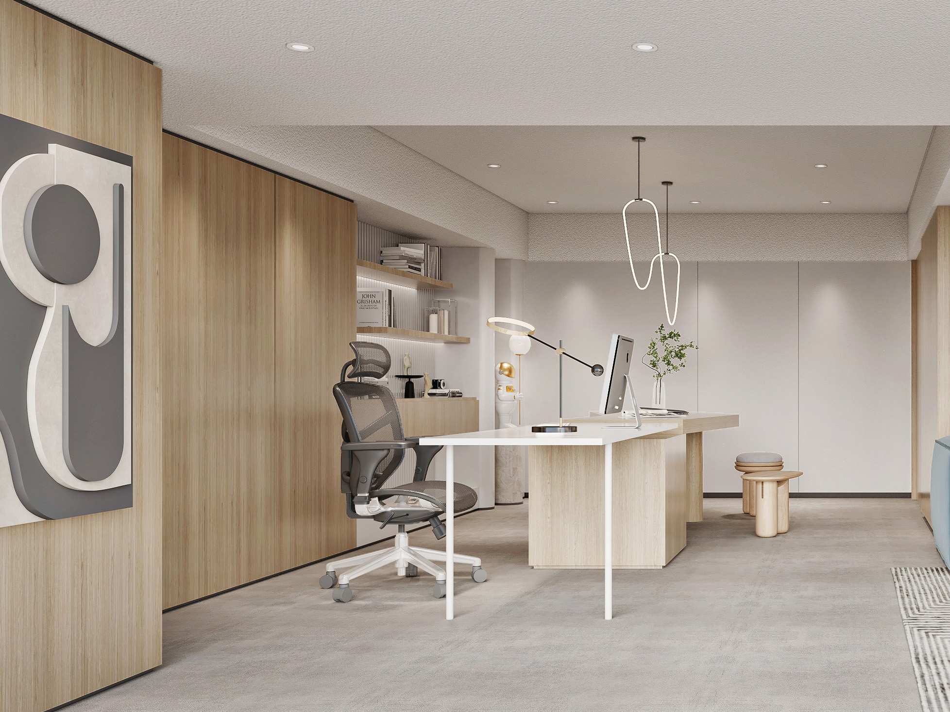 合肥高新区1800平方简约风办公室装修设计项目(图2)