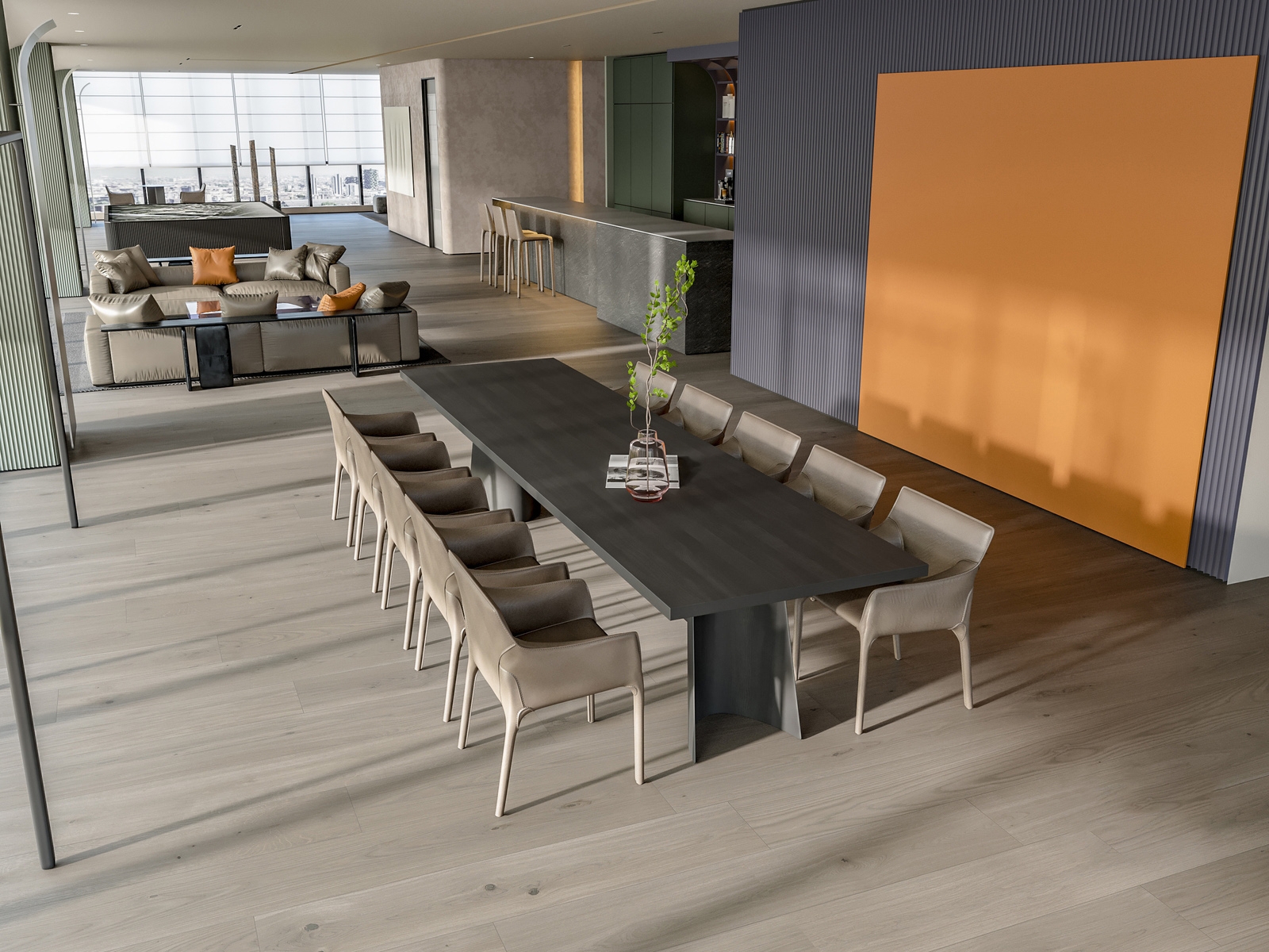 合肥高新区400平简约轻奢风小型办公室装修设计项目(图1)