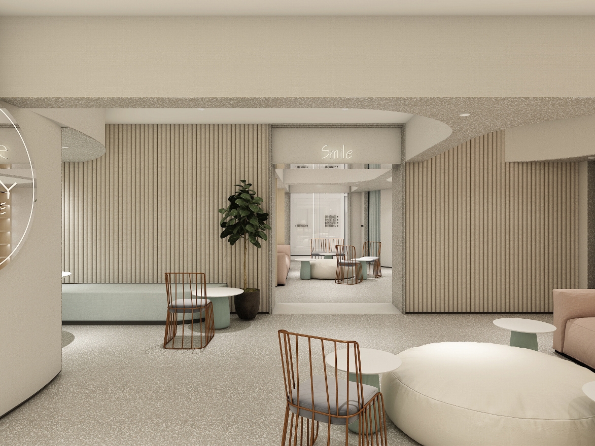 合肥300平方现代原木风儿童摄影工作室办公室装修设计项目(图4)