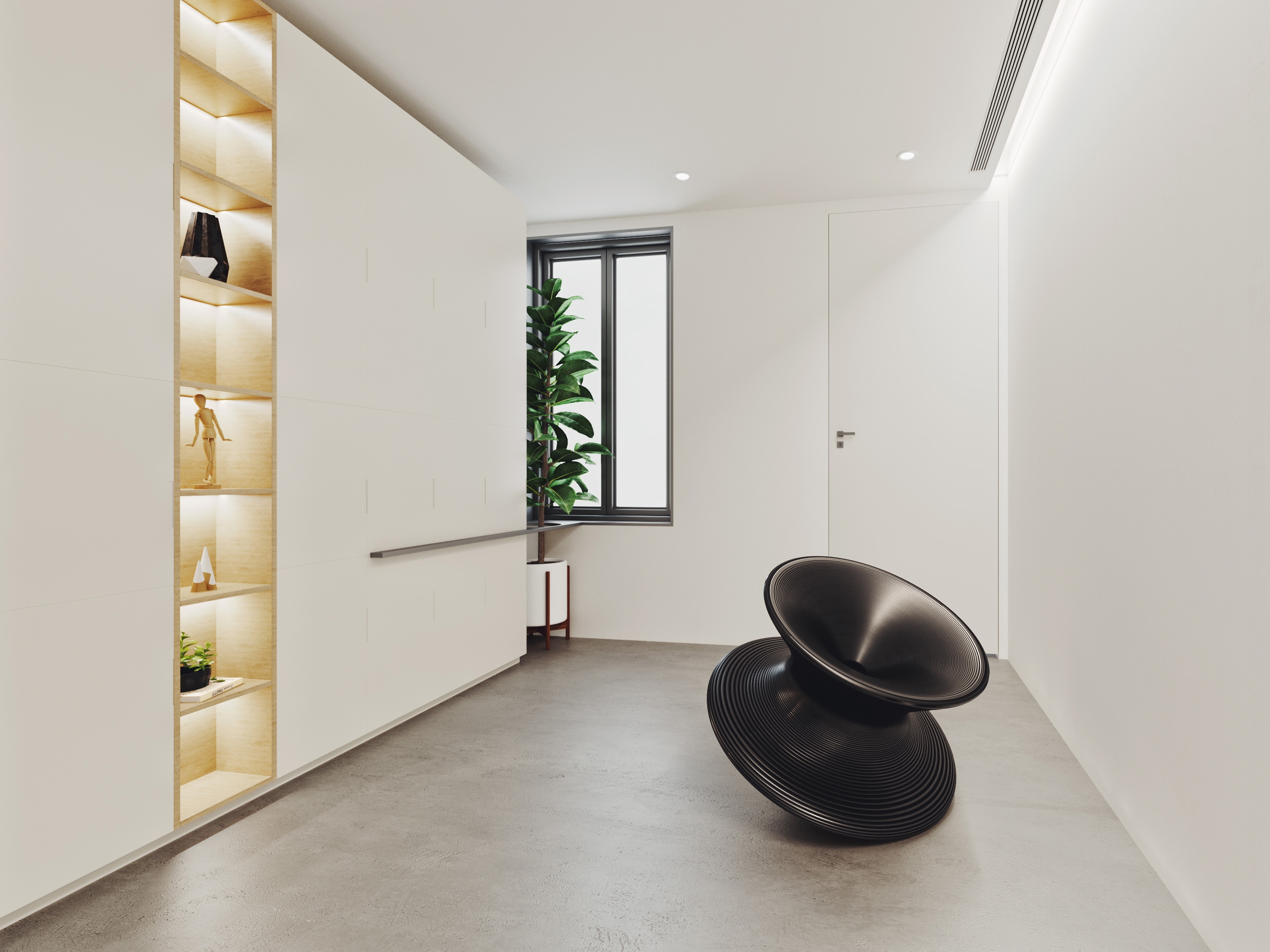 合肥200平方现代极简风造型工作室装修设计项目(图3)