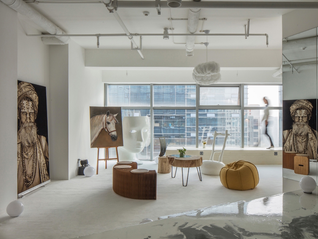 合肥 500㎡绘画培训室装修设计项目(图1)