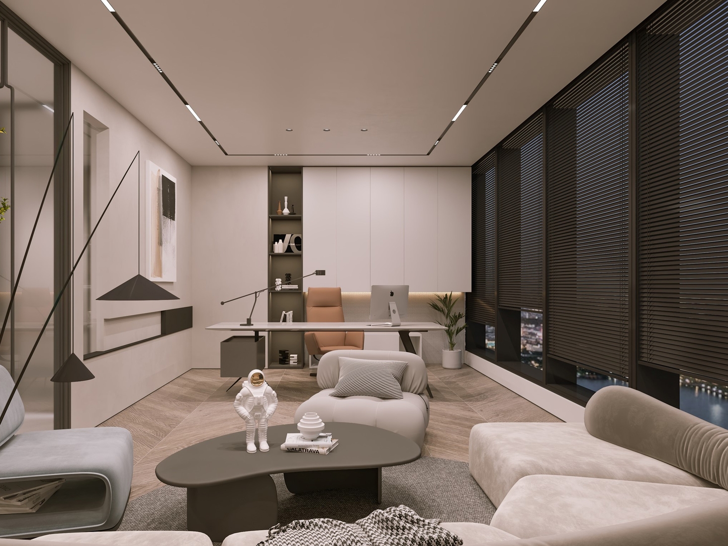 合肥300平现代侘寂风办公室装修设计项目分析(图4)