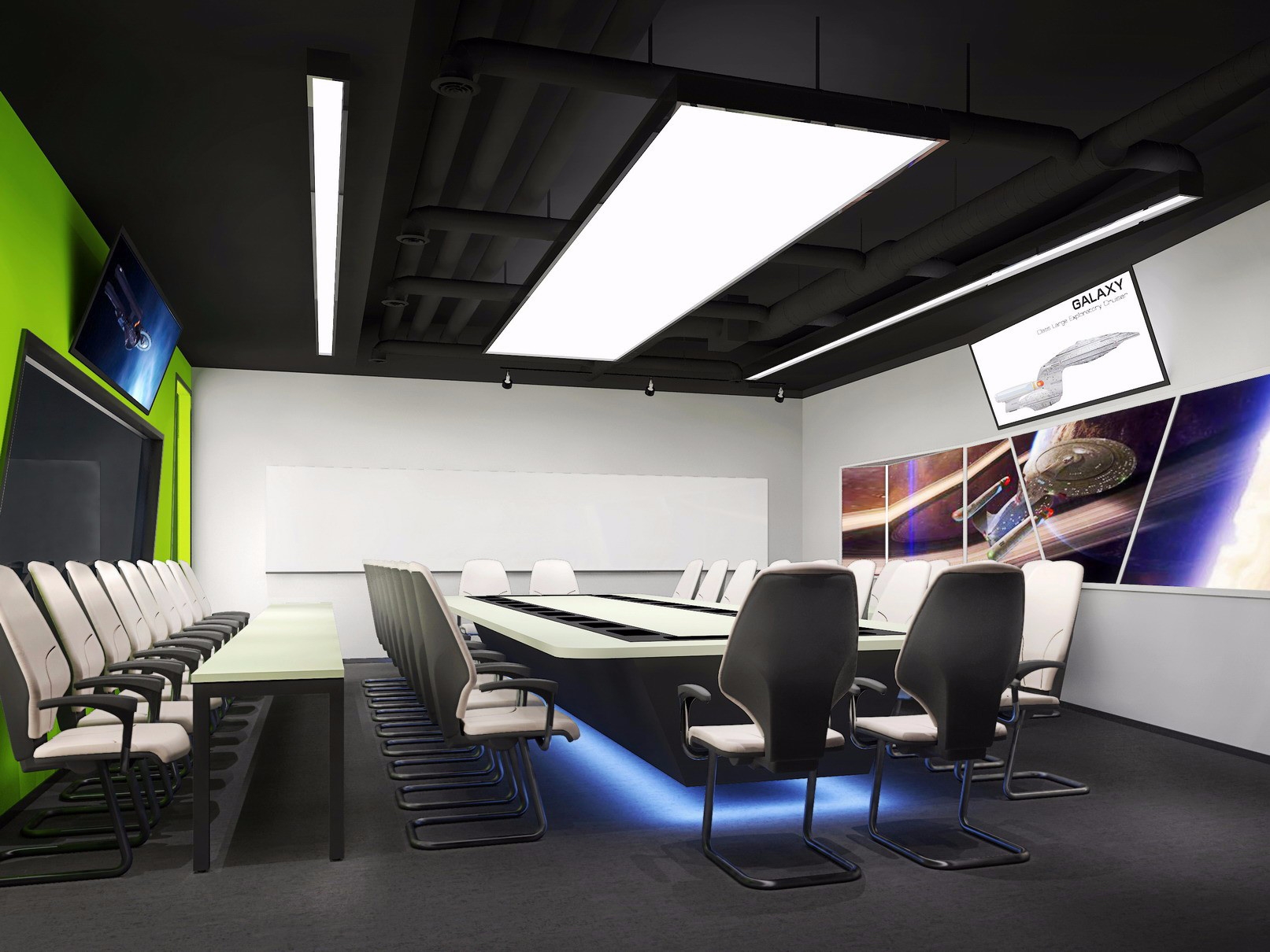 合肥1500平现代科技风办公室装修设计项目(图2)