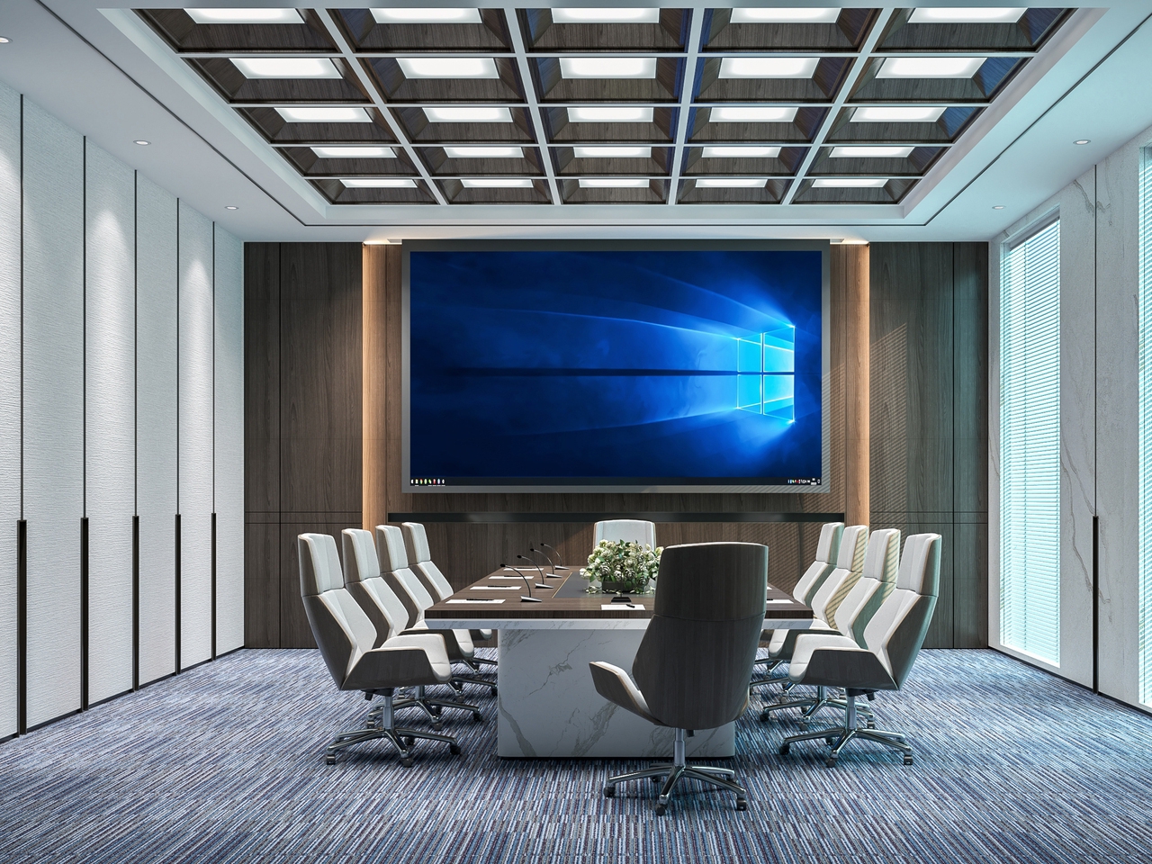 轻奢新中式高端商务5000平办公楼装修设计项目(图3)