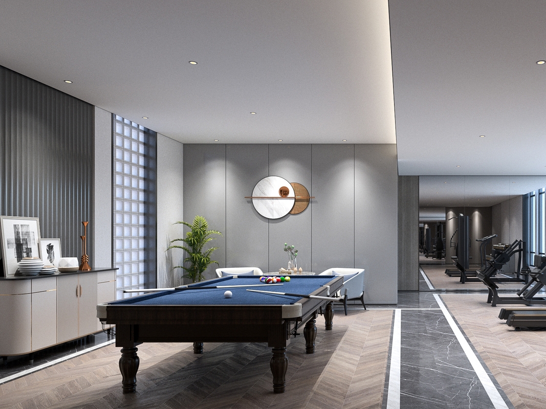 轻奢新中式高端商务5000平办公楼装修设计项目(图4)