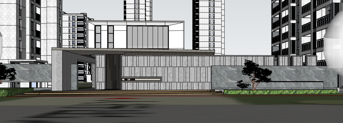 融创徐州星光大道售楼部及样板间装修设计案例(图1)