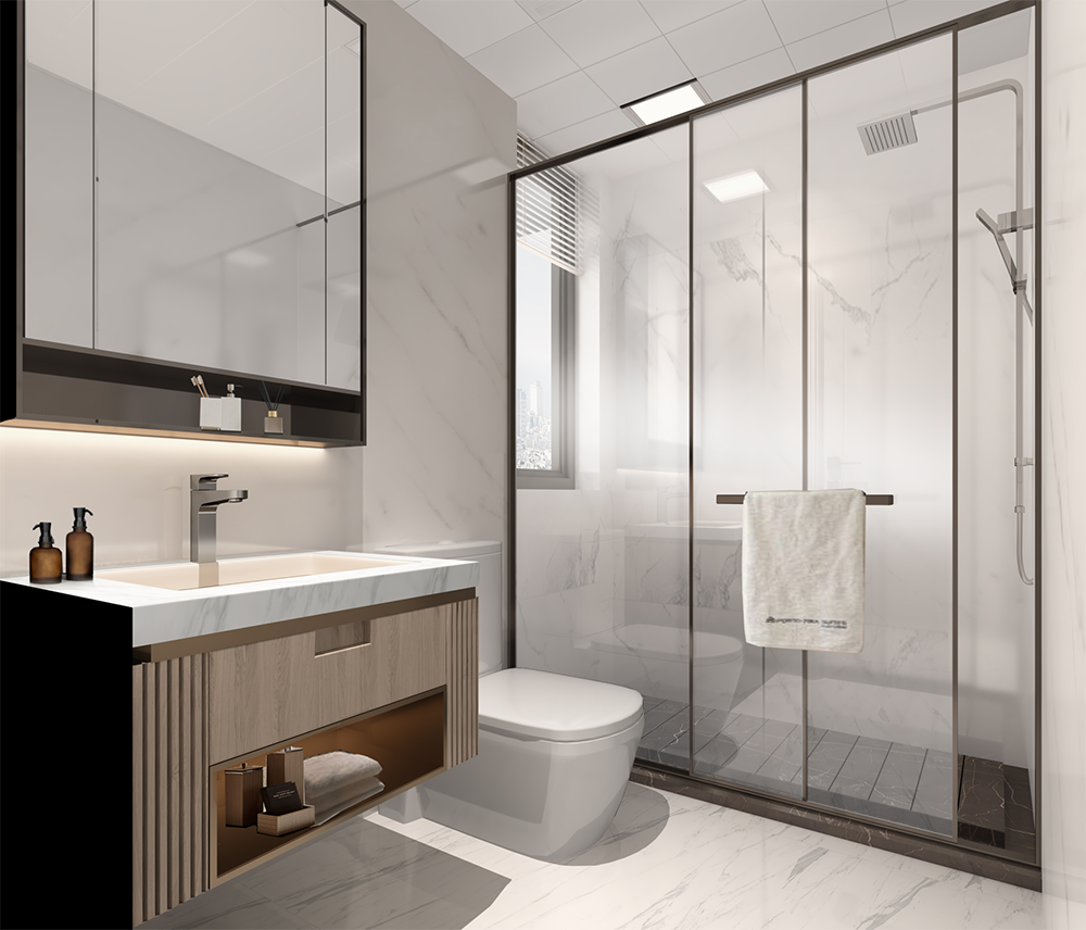 融创徐州星光大道售楼部及样板间装修设计案例(图11)