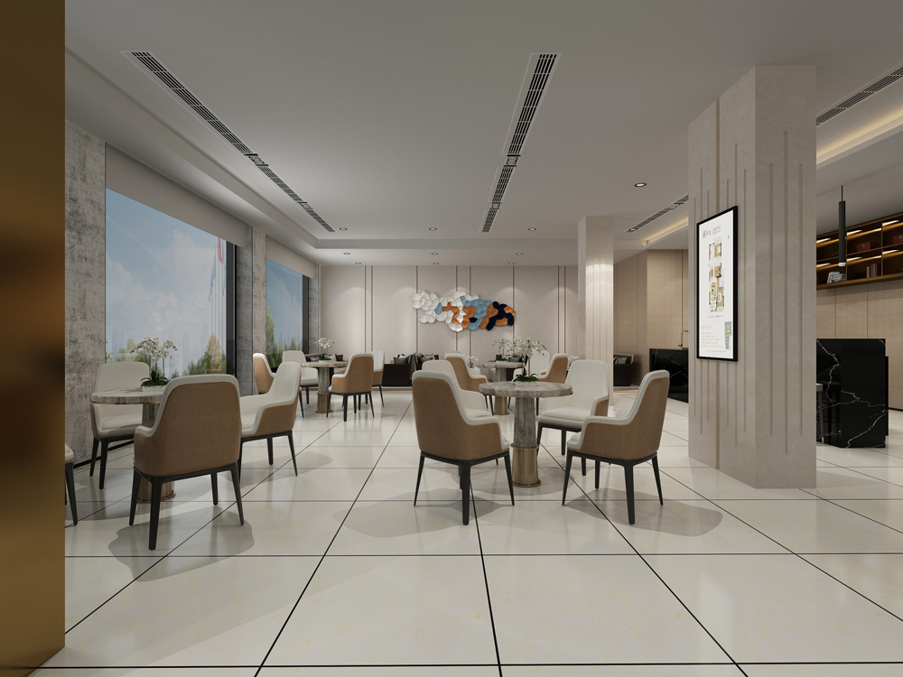 淮北华松.皖溪佳苑-售楼部装修改造工程(图4)